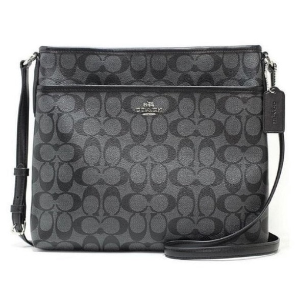 Coach Handbags - COACH Signature File Crossbody
